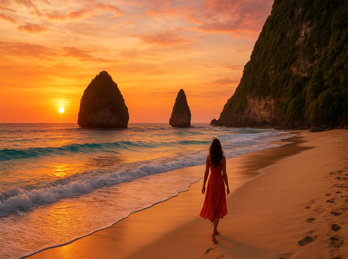 Chasing Sunsets Along the Pristine Shores of Nusa Penida